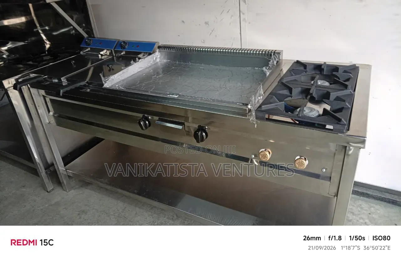 HotelMaster ROYAL Combi Series - 2-Burner + Deep Fryer and Griddle.