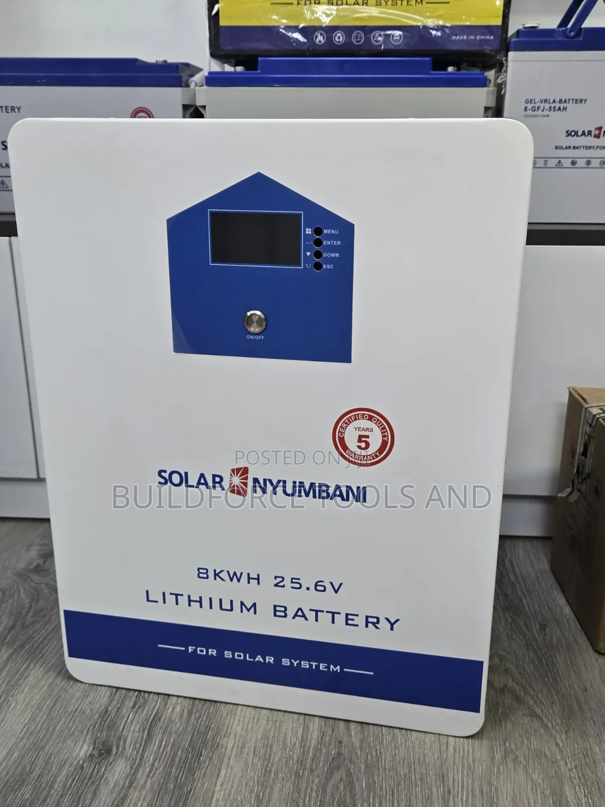 Solar Nyumbani 8kWh 25.6V 200AH Lithium Battery