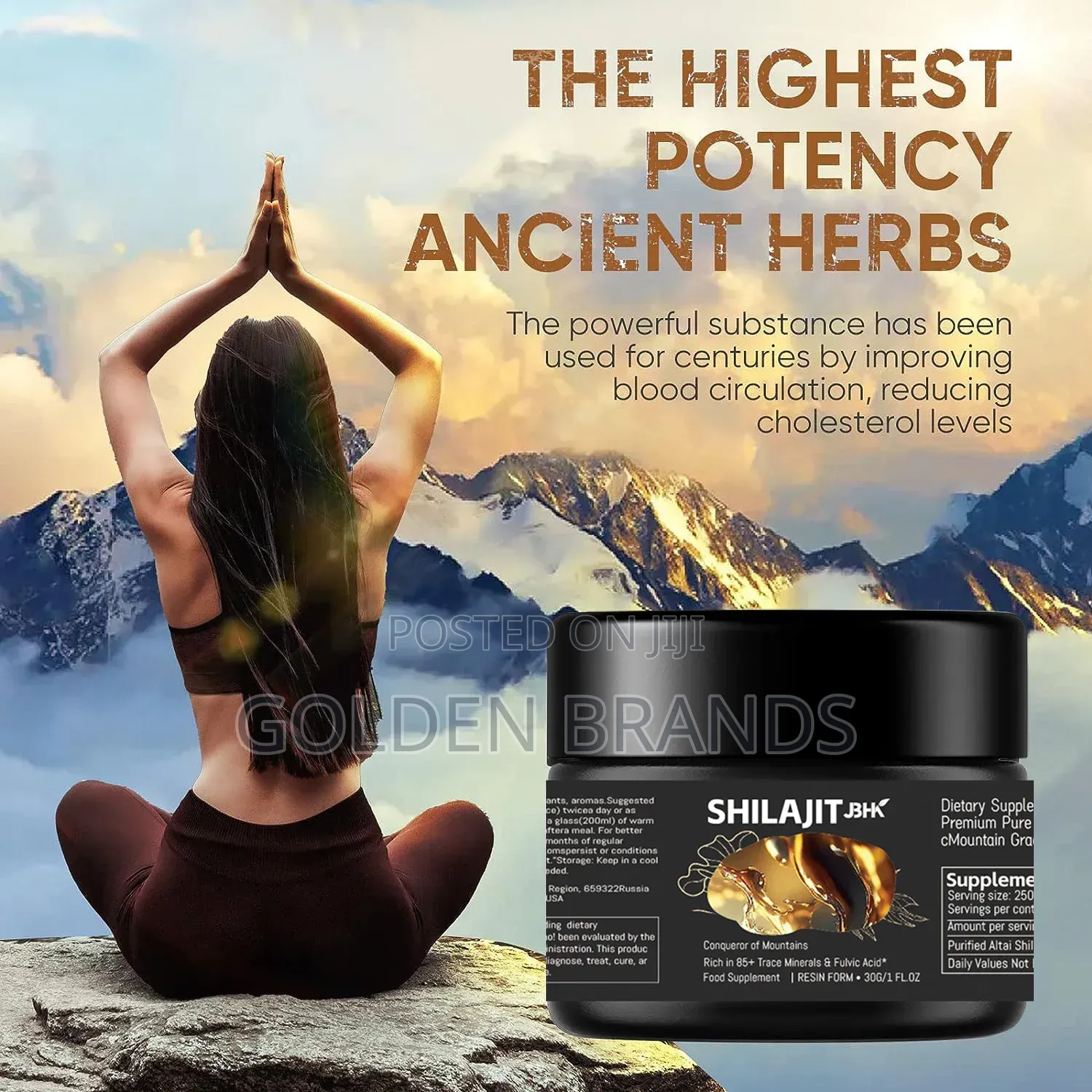 Organic 1000mg Pure Shilajit Resin- 85+ Minerals Fulvic Boost