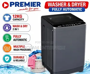 Premier 12kg Washer and Dryer Fully Automatic Washing Machine