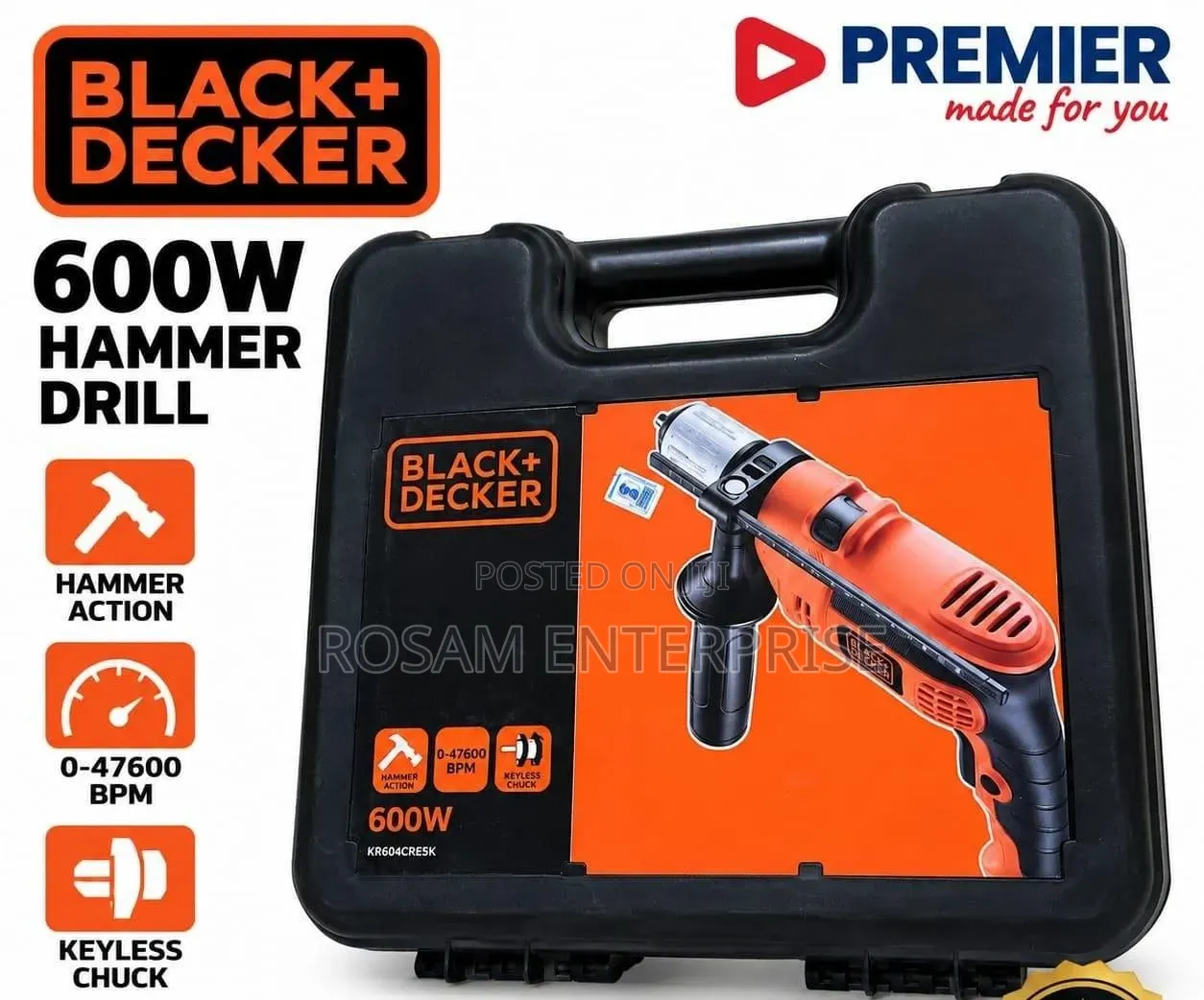 Premier Hammer Drill 600w