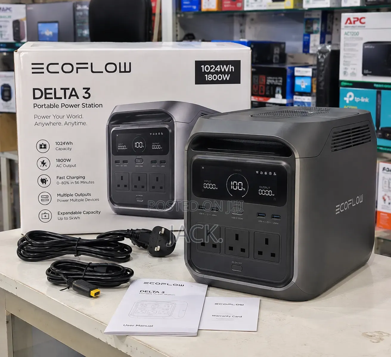 EcoFlow DELTA 3 Portable Power Station