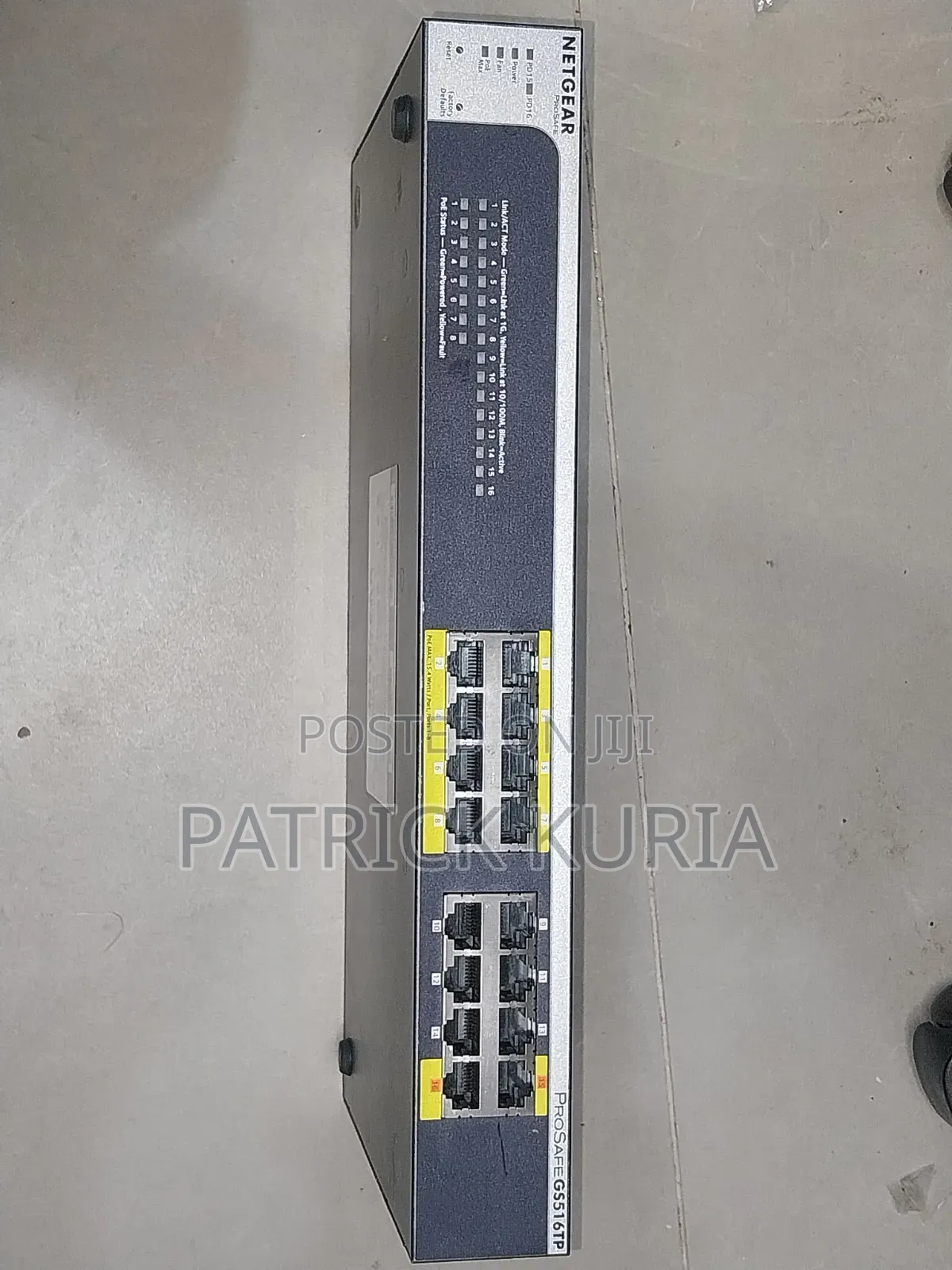 NetGear Prosafe 16-Port Gigabit PoE Smart Switch GS516TP
