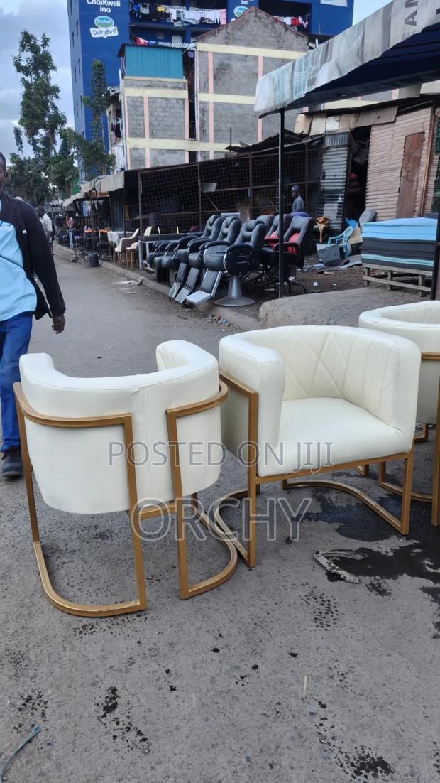 Cream or Off-White Executive Salon Seats/ Manicure Seats