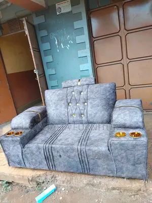 2-Seater Grey With Cup Holders