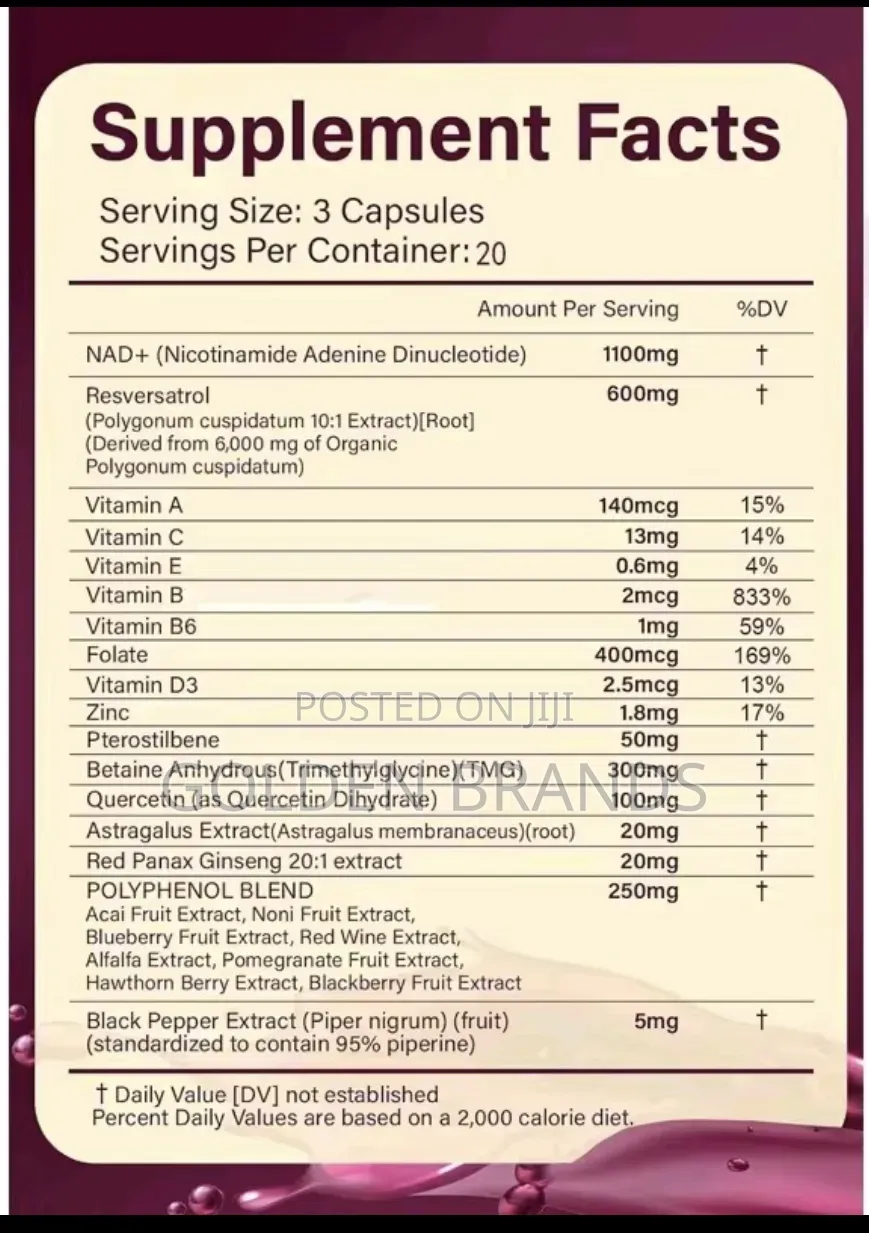 NAD+ Liposomal With Resveratrol- Energy, Focus Healthy Aging Support