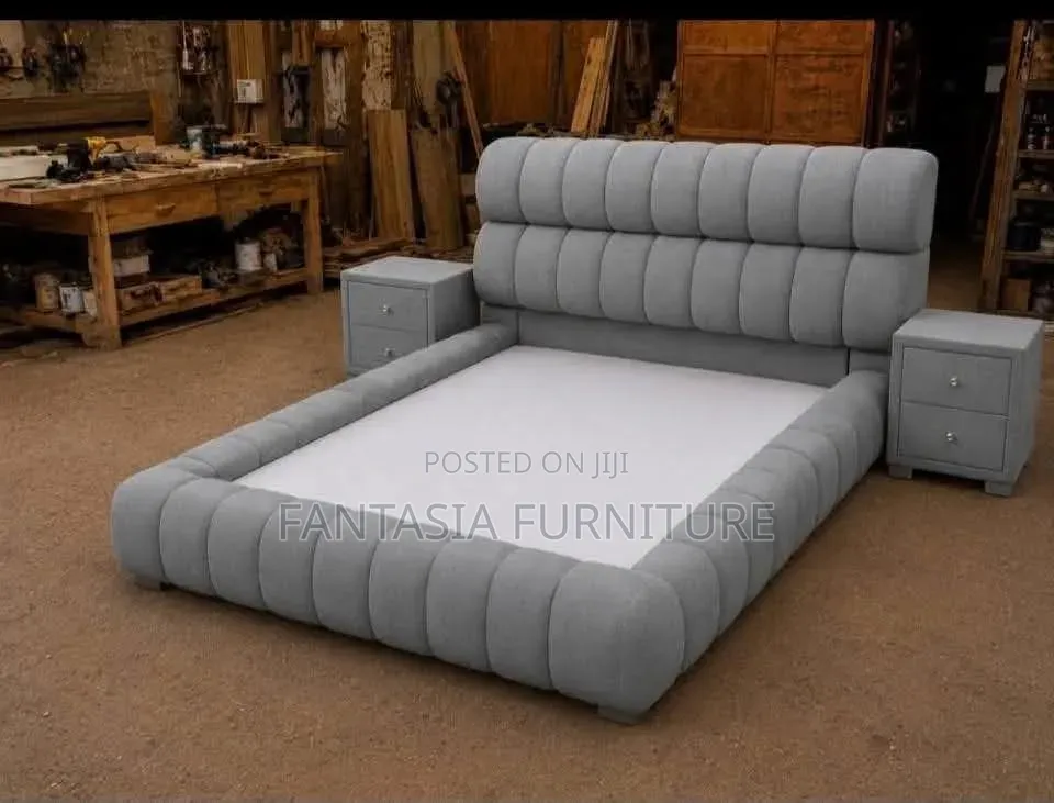 5 by 6 Grey Bubble Bed