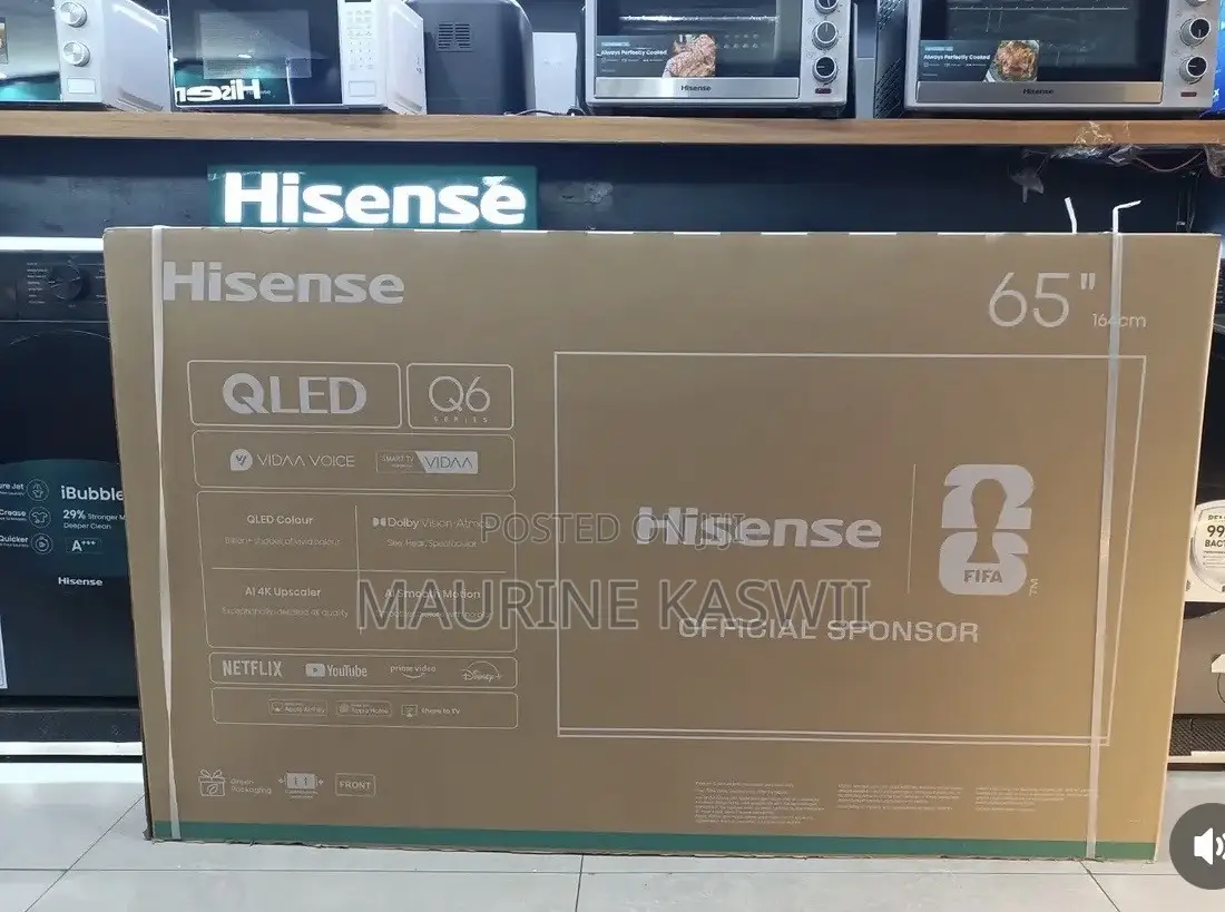 Hisense TV 65”inch Qled Uhd -65q6