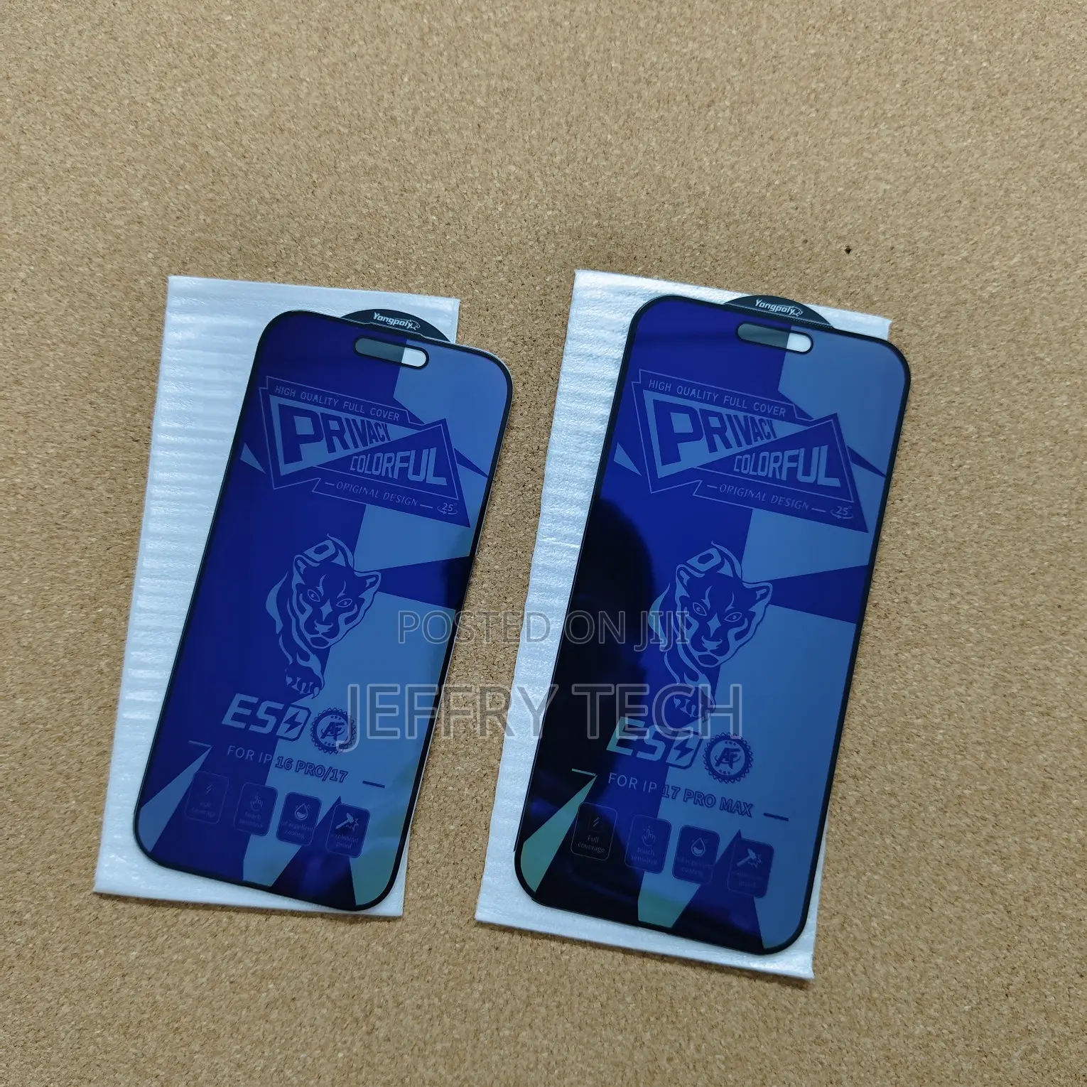 iPhone 18 Pro 18 Pro Max Premium Privacy Colorful Tempered Glass