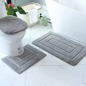 3pc Toilet Mat Set / Bathroom Mat Set