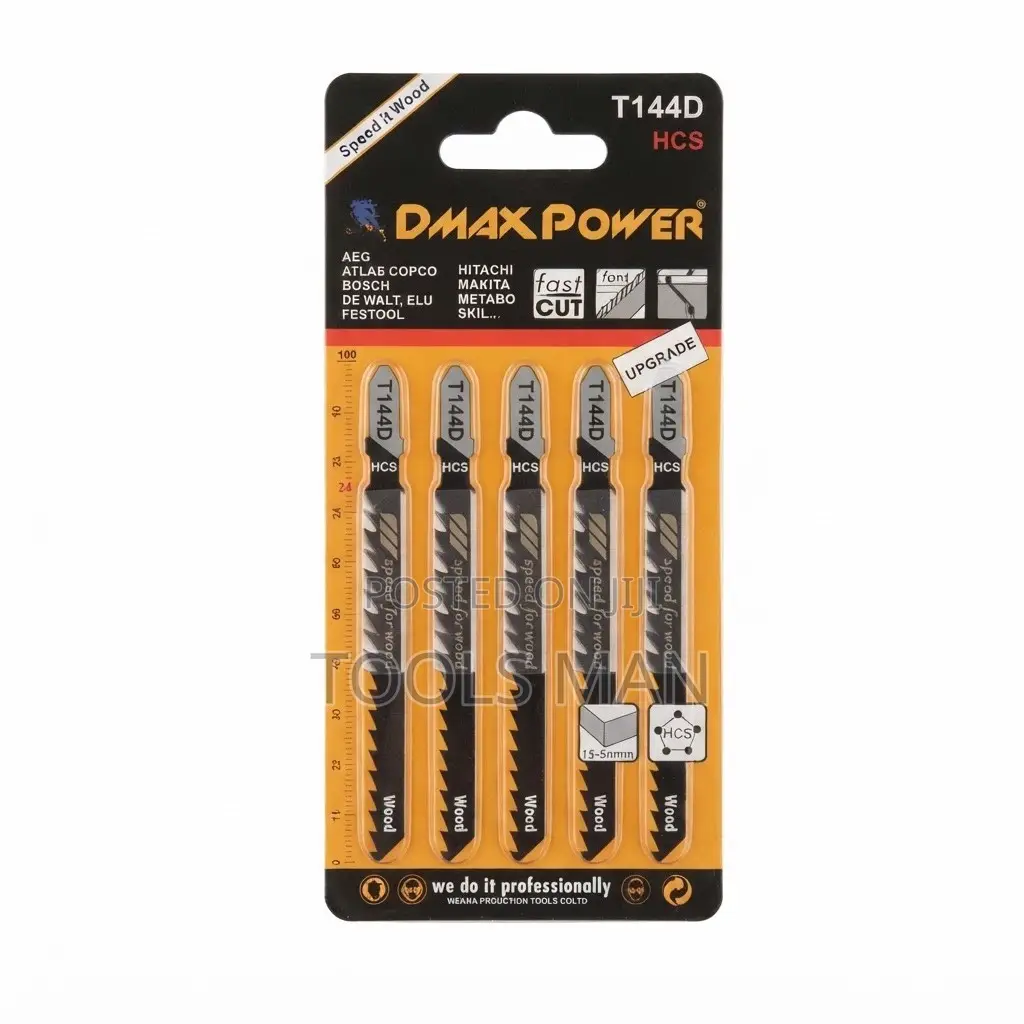 Dmax Power T144D Jigsaw Blades for Wood (5 PCS Heavy Duty Set)
