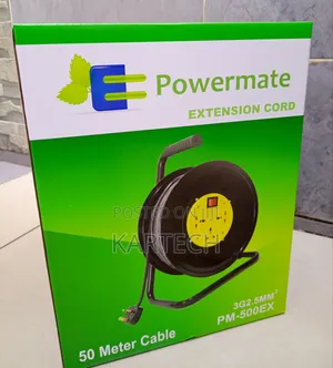 Powermate PM-500EX 50M 2.5mm Heavy-Duty Extension Cable Reel