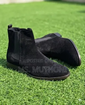 Classic Suede Ankle Slip on Boots Size 39-45