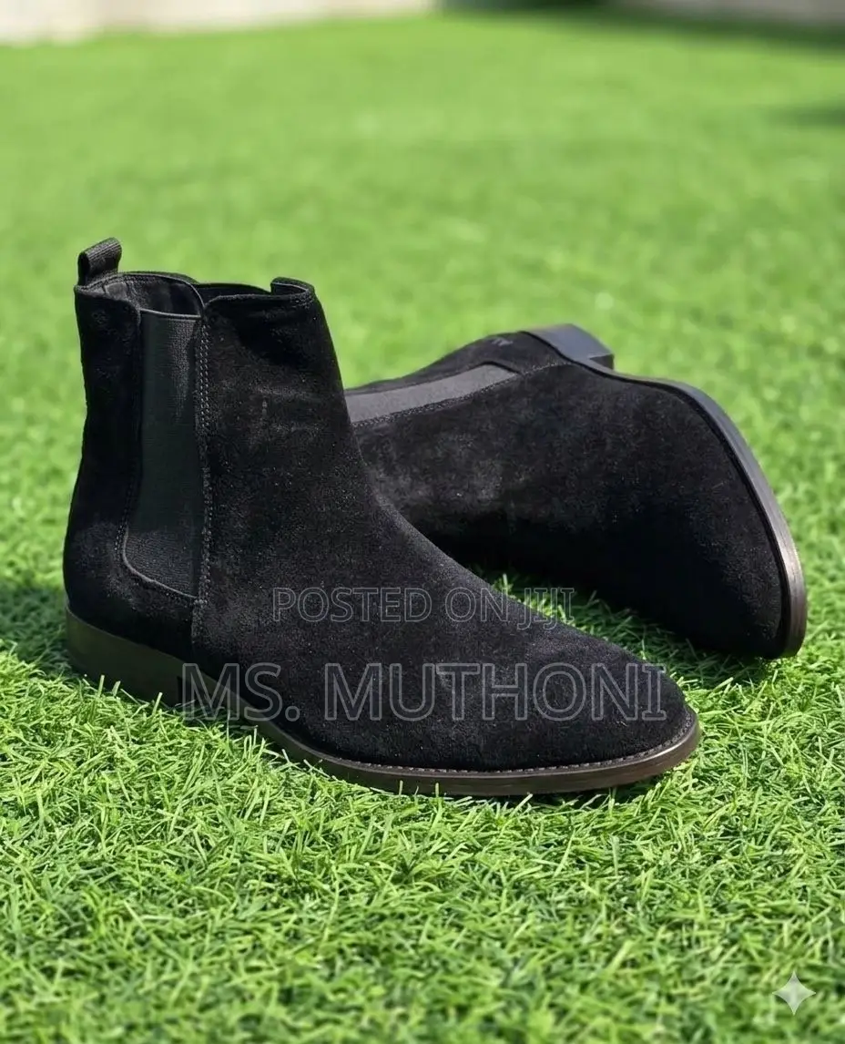 Classic Suede Ankle Slip on Boots Size 39-45