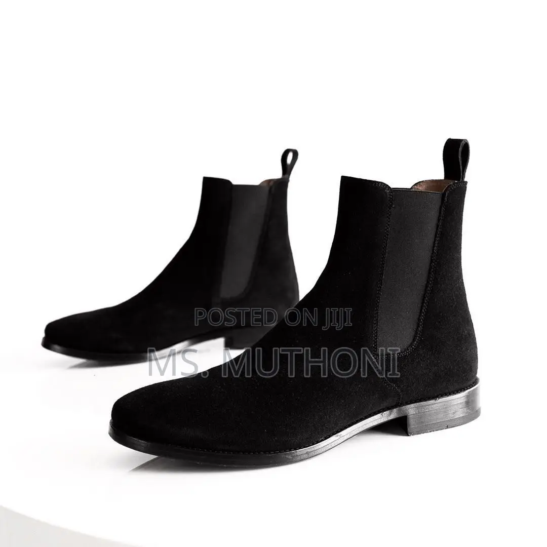 Classic Suede Ankle Slip on Boots Size 39-45