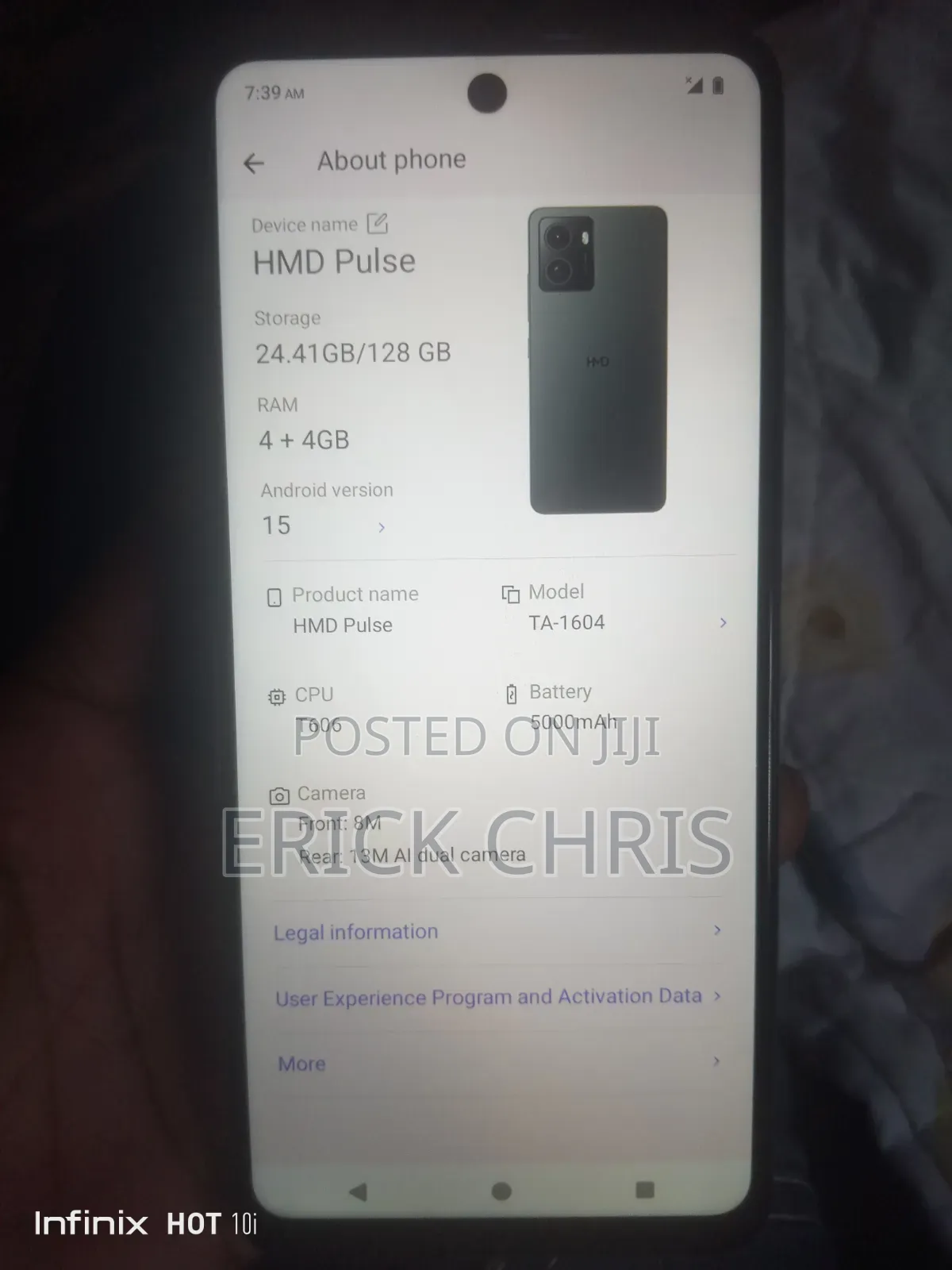 Mobile Phone 128 GB Black