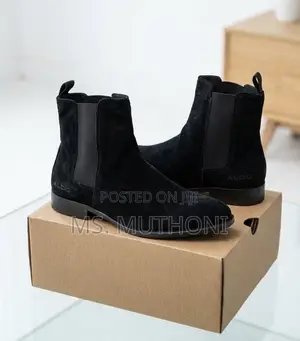 Classic Suede Ankle Slip on Boots Size 39-45