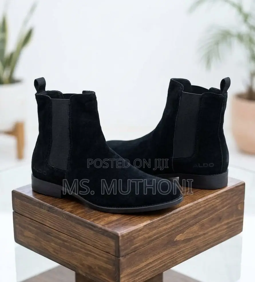 Classic Suede Ankle Slip on Boots Size 39-45