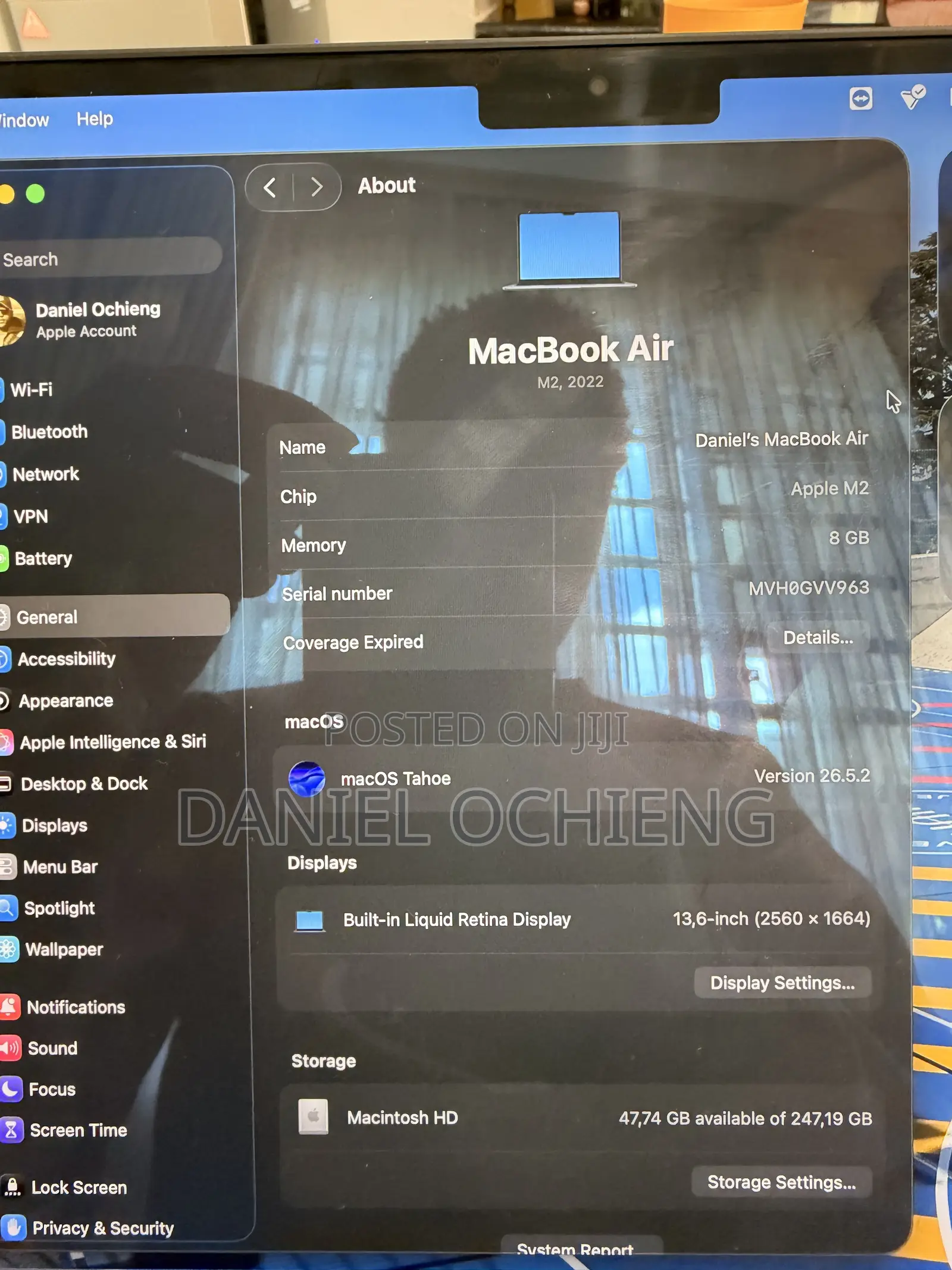 Laptop Apple MacBook Air 8GB Apple M2 SSD 256GB