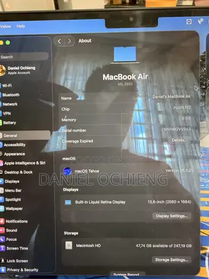 Laptop Apple MacBook Air 8GB Apple M2 SSD 256GB
