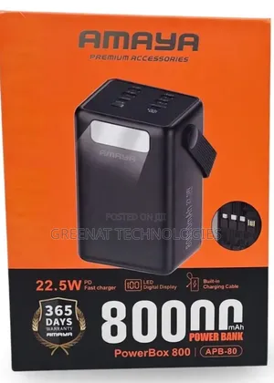 Amaya PowerBox 800 APB-80 80000mAh Power Bank 22.5W PD Fast Charge
