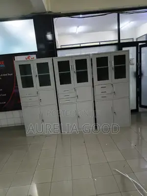 Office Cabinet=wite Steel Cabinet With Drwers