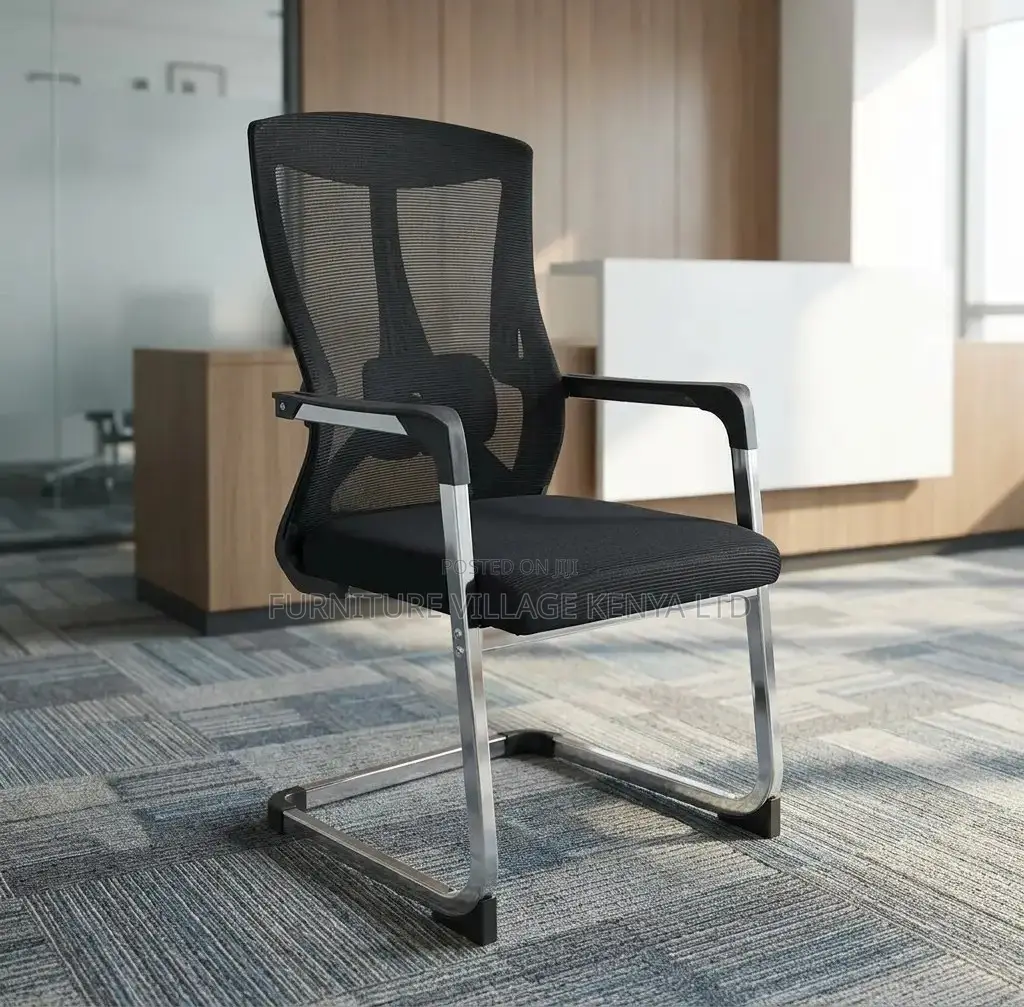 Visitor's Chair; Mid Back Ergonomic Mesh Visitor's/Guest Chair