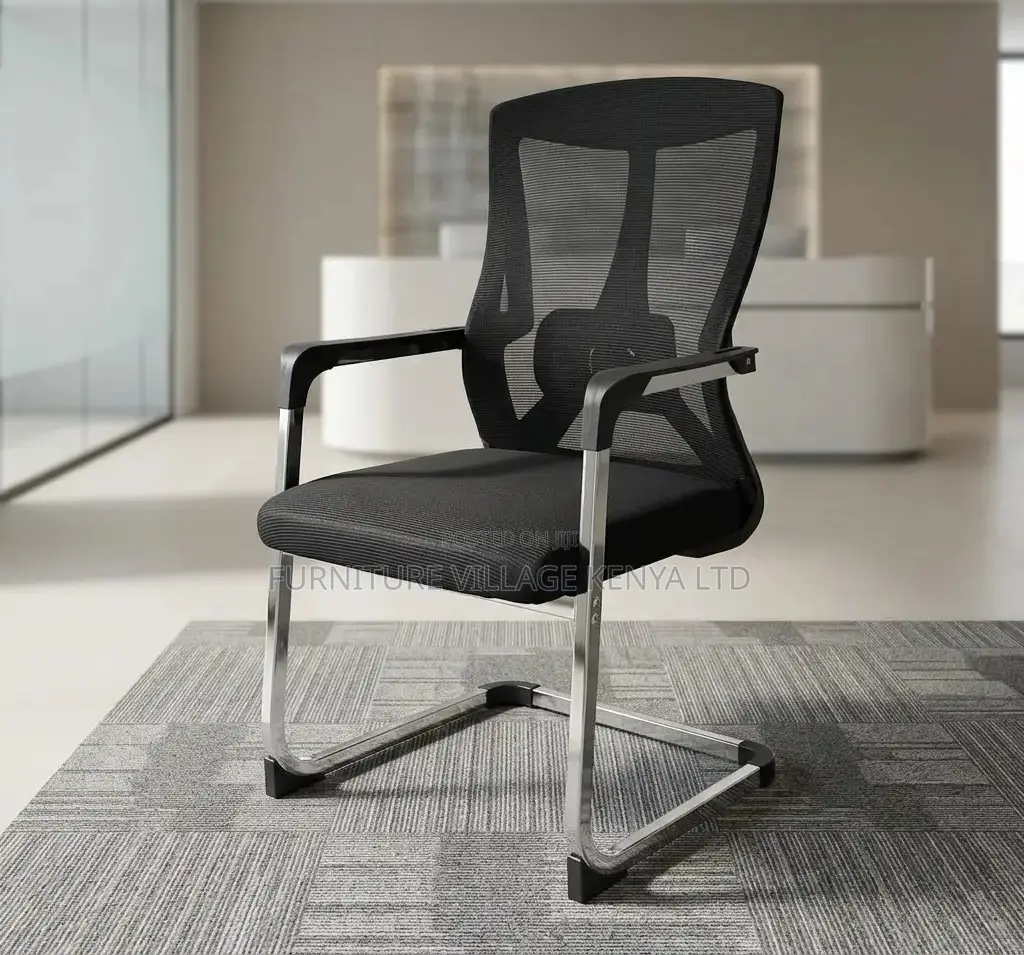 Visitor's Chair; Mid Back Ergonomic Mesh Visitor's/Guest Chair