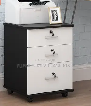 Cabinet; 3-Drawer Stationary Pedestal Cabinet.