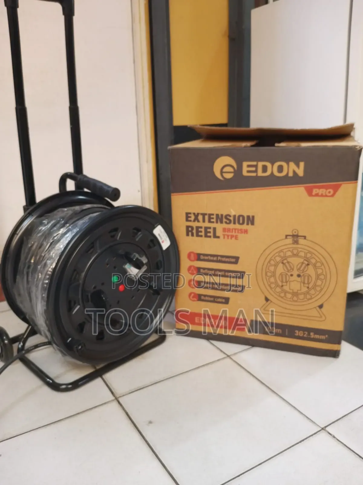 Edon 100m 3G2.5mm2 British Type Extension Reel
