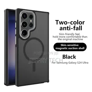 Samsung Galaxy S24 Ultra Luxury Magnetic Transparent Matte Case S24 M