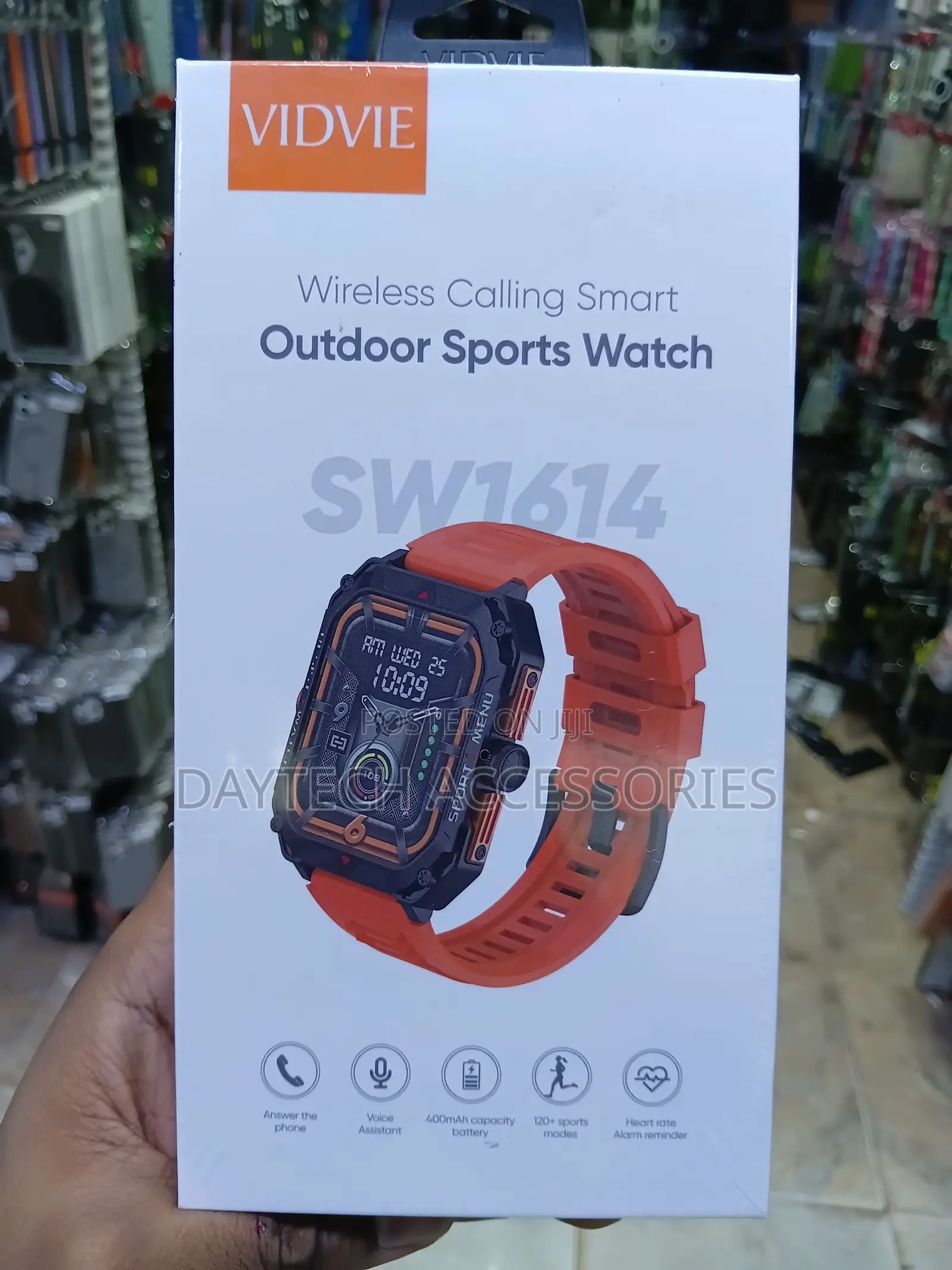 Vidvie SW1614 Wireless Calling Smart Outdoor Sports Watch in Orange