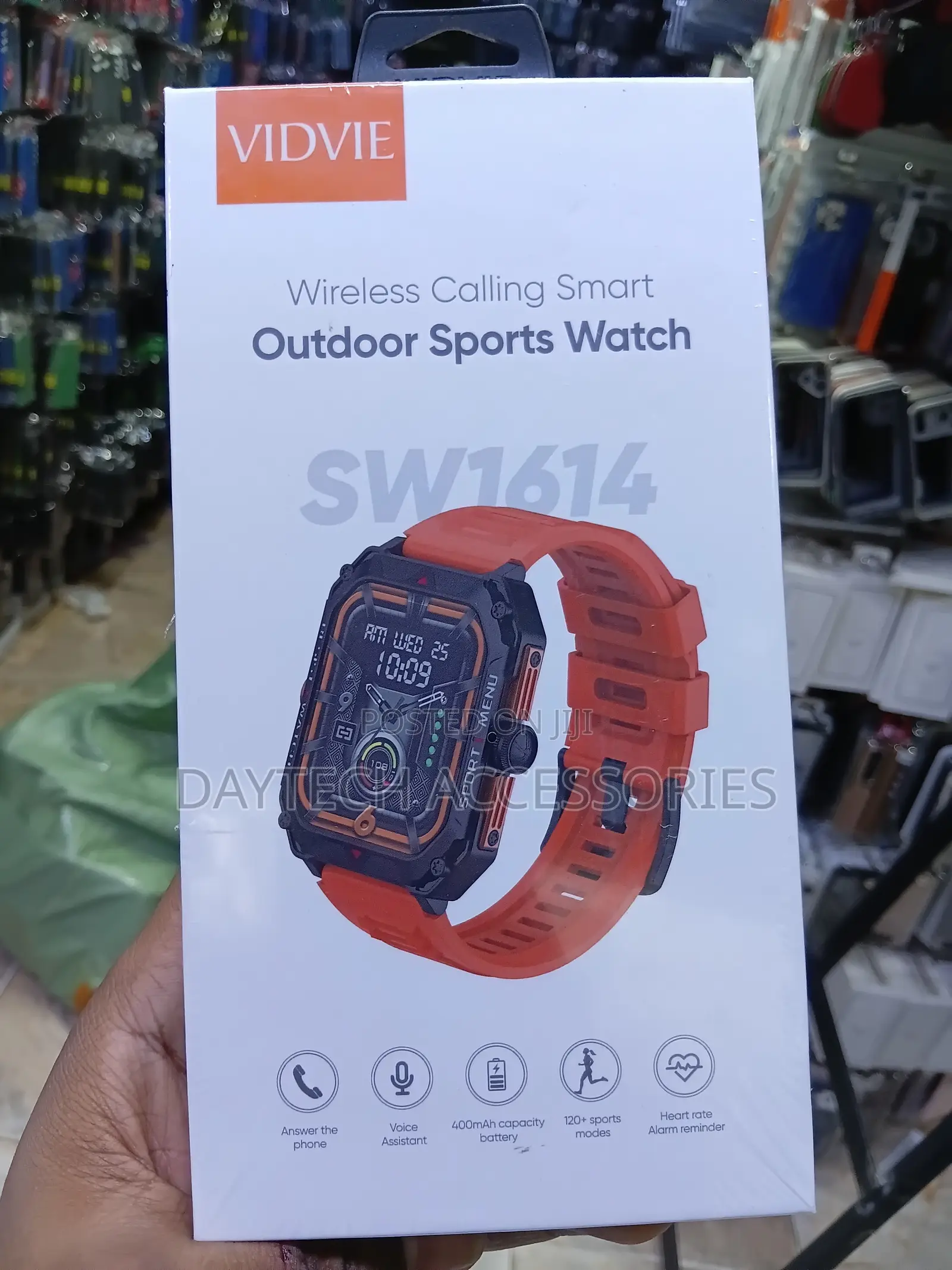 Vidvie SW1614 Wireless Calling Smart Outdoor Sports Watch in Orange