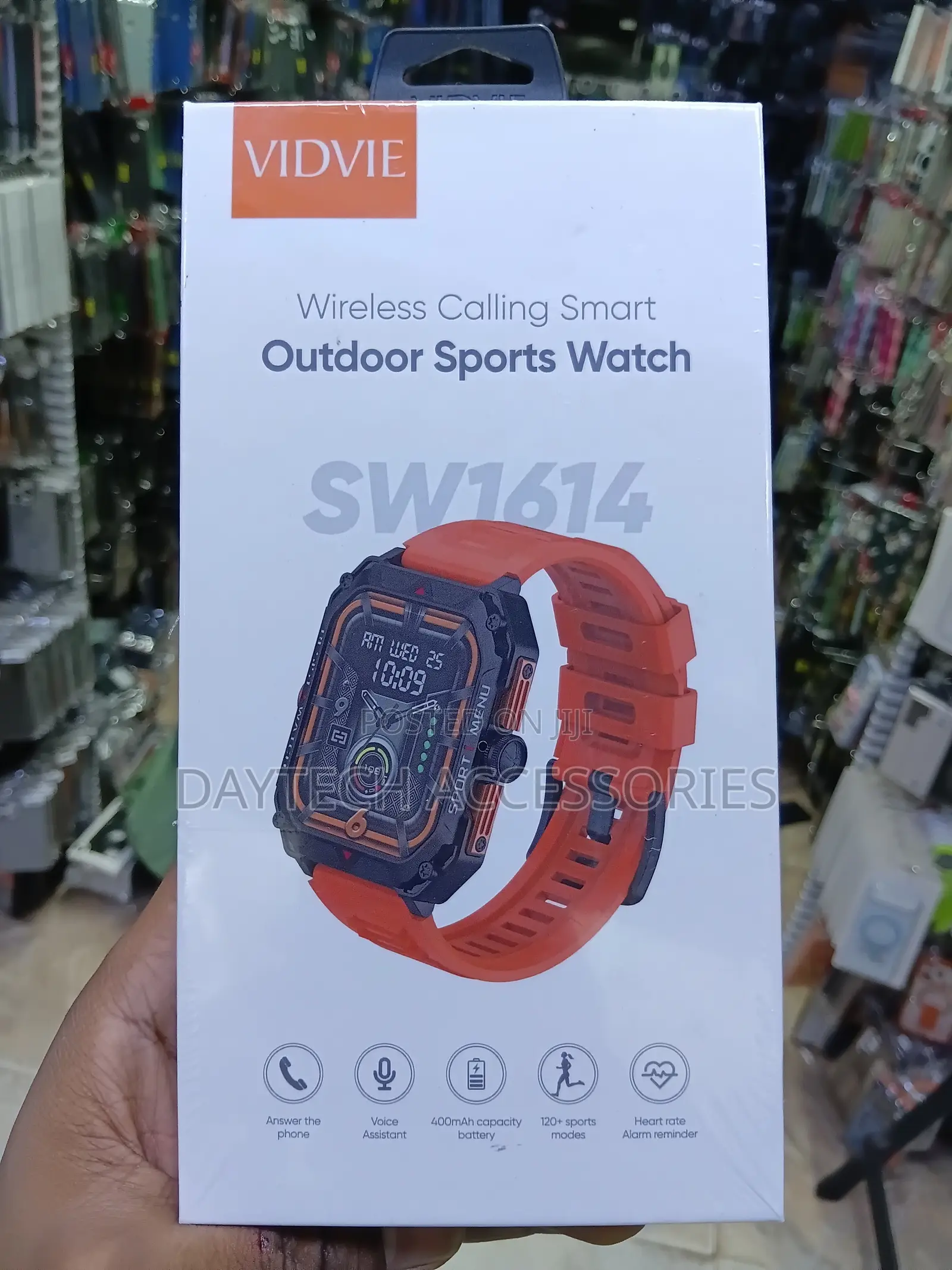 Vidvie SW1614 Wireless Calling Smart Outdoor Sports Watch in Orange