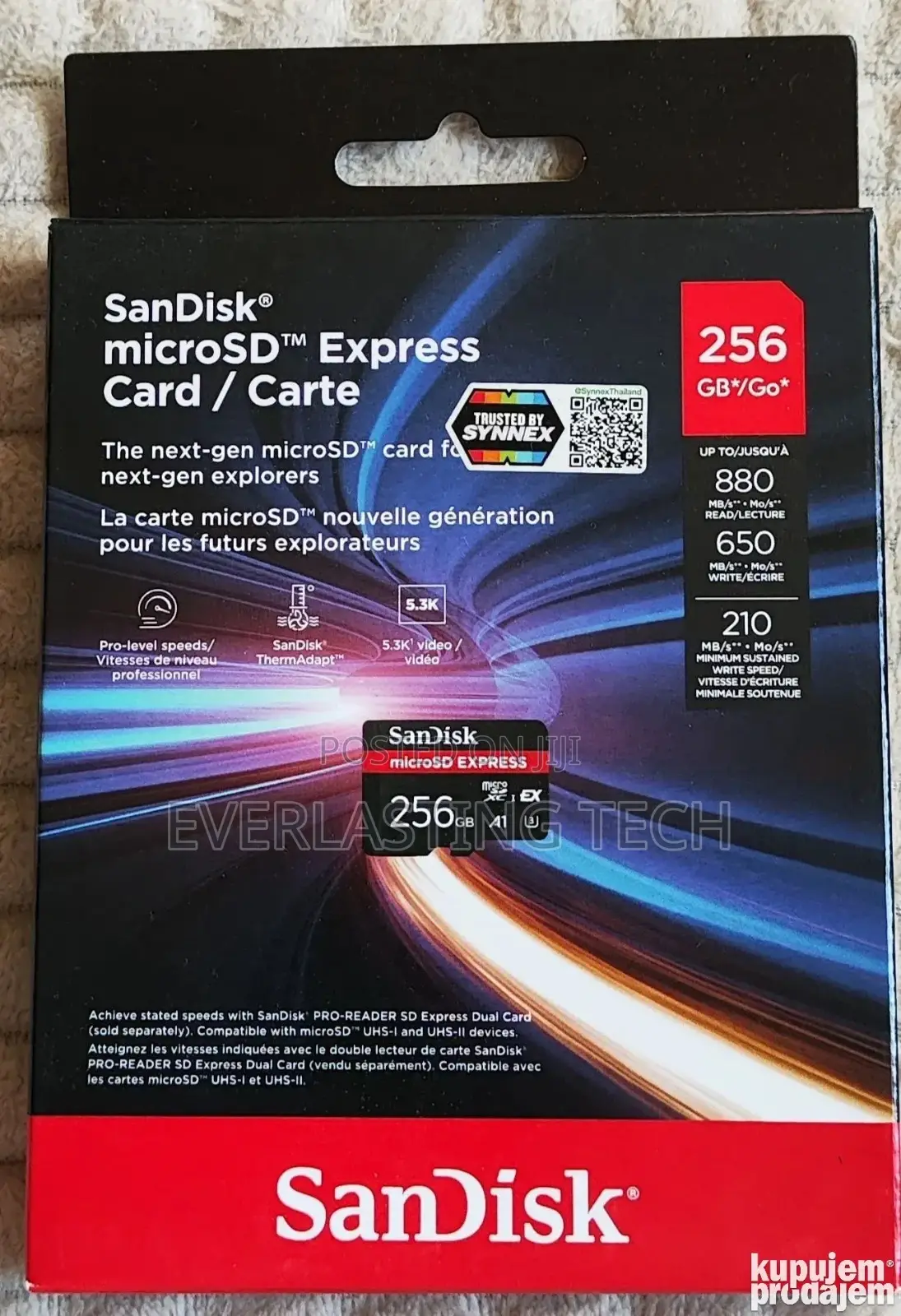 Sandisk Extreme Express 256GB MicroSDXC Up to 880mb/S Read