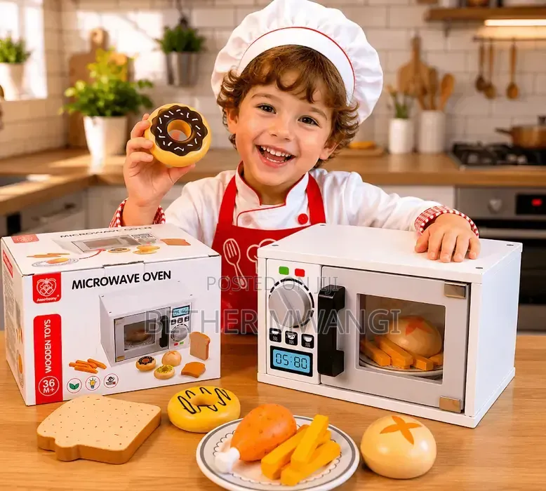 11pcs Kids Microwave Pretend Play Set in Kenya
