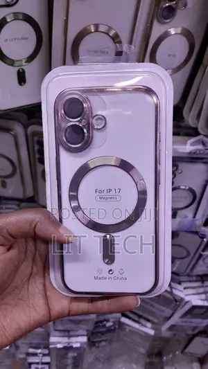 Sleek Rose Gold Edge Case for iPhone 17