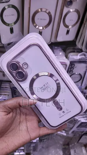 Sleek Rose Gold Edge Case for iPhone 17