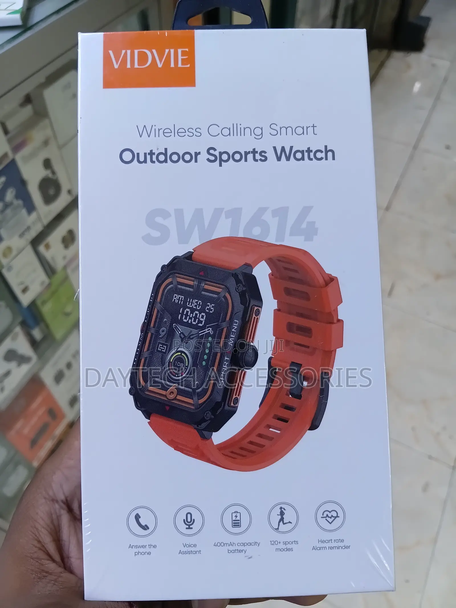 Vidvie SW1614 Rugged Wireless Calling Smart Outdoor Sports Watch.