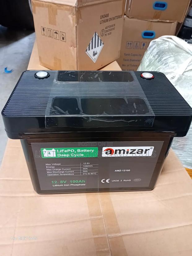 Amizar 100ah Lithium Battery 12V - thumbnail 2