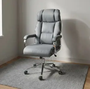 Executive Office Leather Chair : Grey Modern Chair