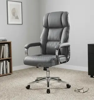 Executive Office Leather Chair : Grey Modern Chair