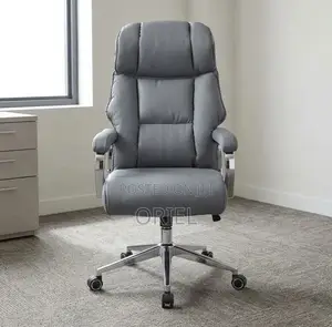 Executive Office Leather Chair : Grey Modern Chair