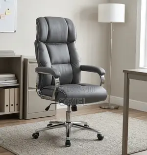Executive Office Leather Chair : Grey Modern Chair