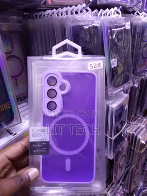 LIT PURPLE Translucent MagSafe Case With Lense for Samsung Galaxy S24