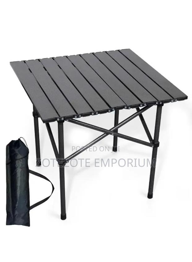 Foldable Metallic Picnic Camping Table - main view