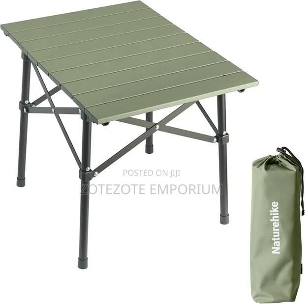 Foldable Metallic Picnic Camping Table - thumbnail 2