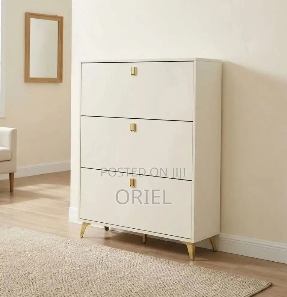 Home Office Shoe Rack : White Wooden Shoe Rack