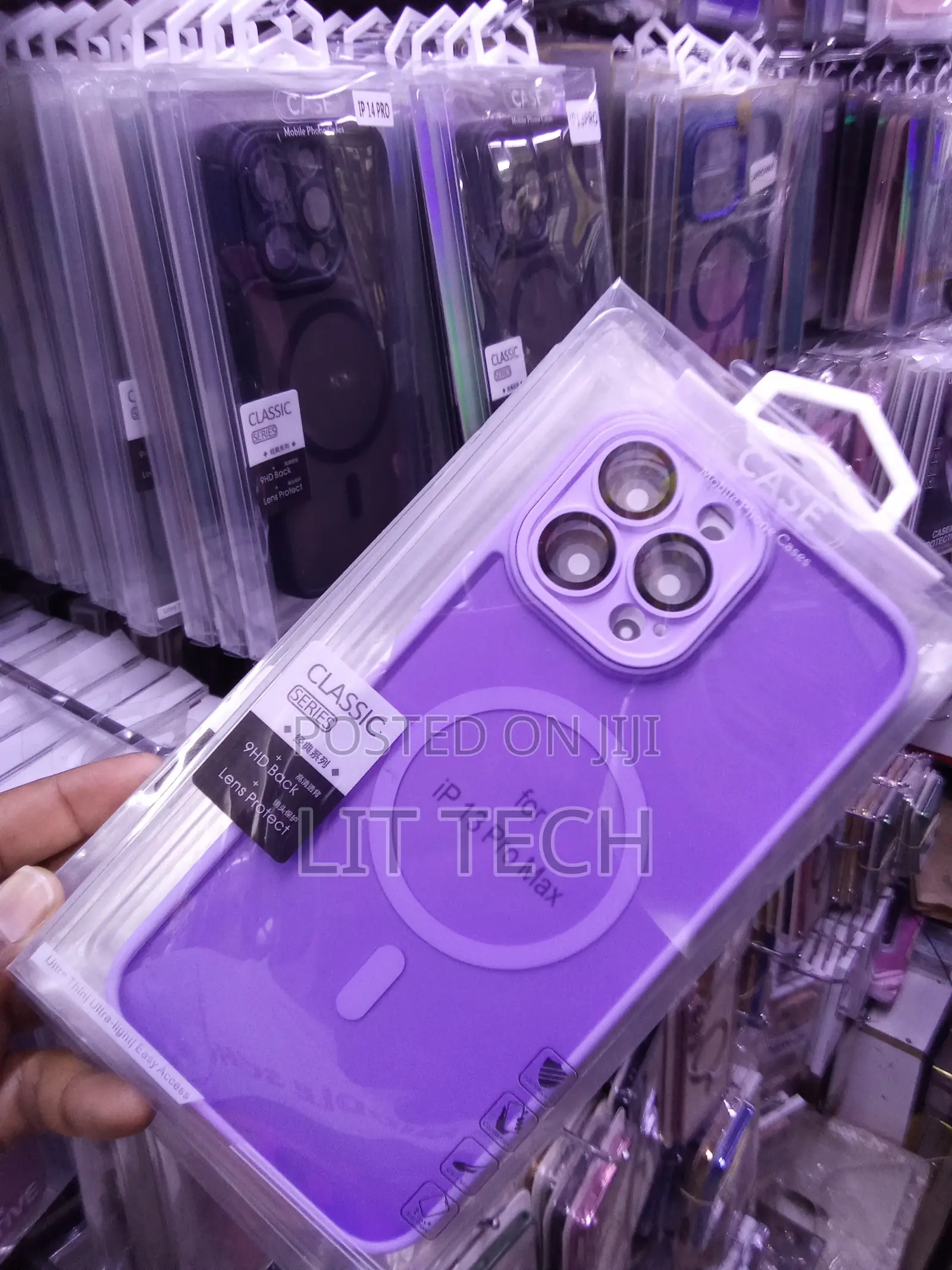 MISX Matte MagSafe Case With Lense for iPhone 13 Pro Max -Purple