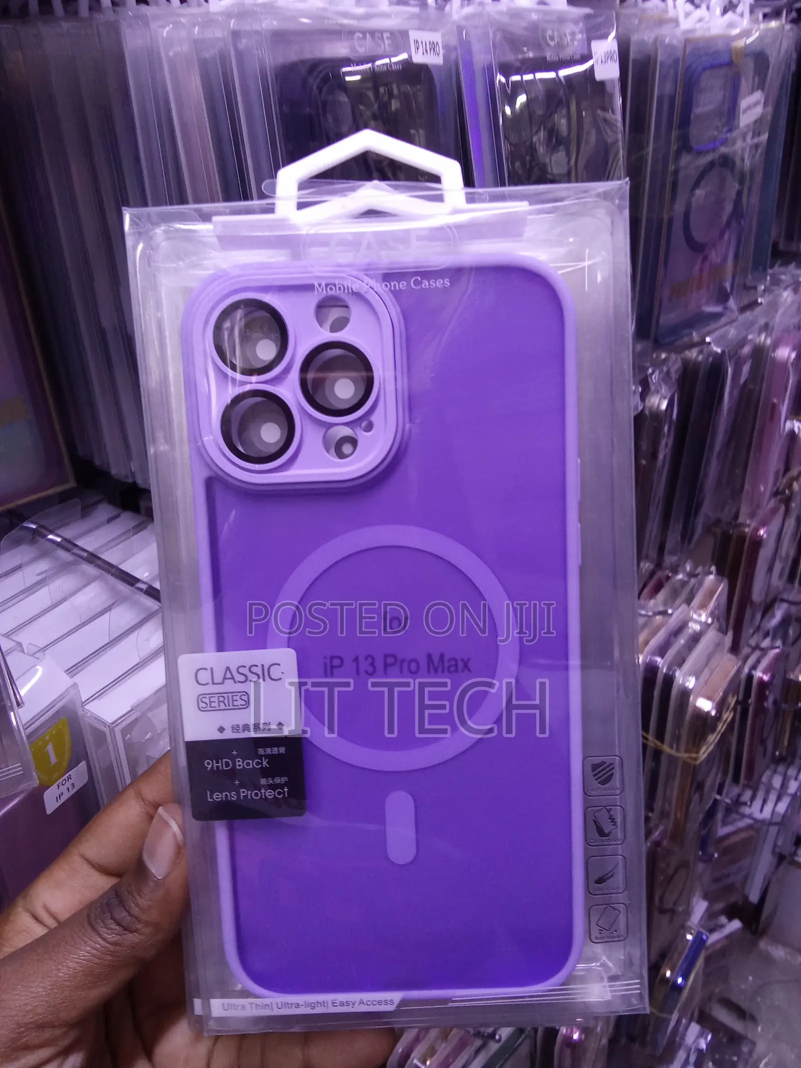 MISX Matte MagSafe Case With Lense for iPhone 13 Pro Max -Purple